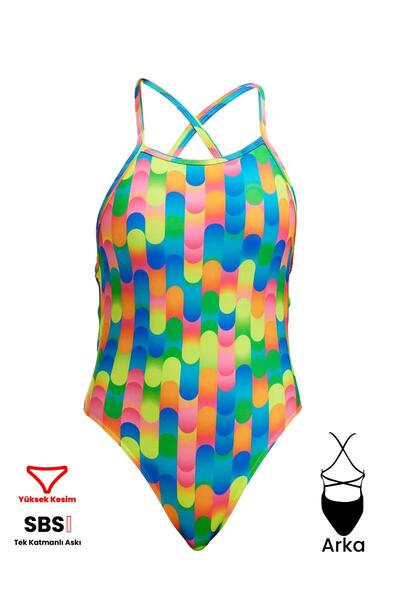 FUNKİTA Funkita TMT Blocked Duty Kadın Antrenman Mayo, Sırt Bağlamalı