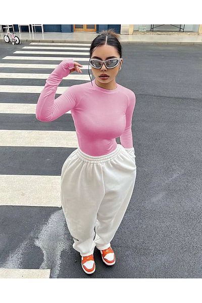 Gofeel Y2K Gray Basic Bodysuit
