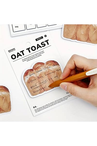 Bee you Flavor Themed Sticky Note Paper-Oat Toast