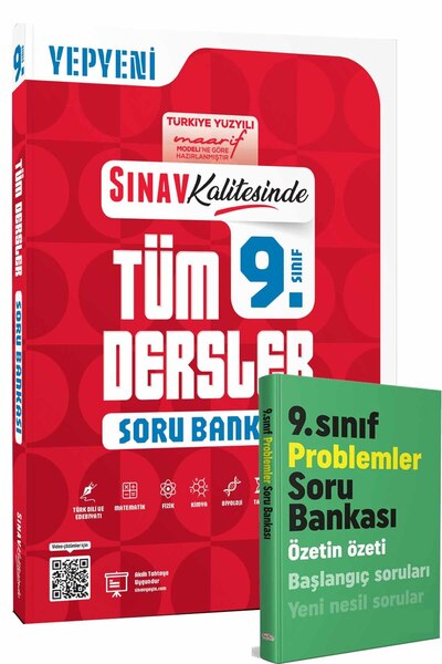 Sınav Yayınları Sınav 9. Sınıf Tüm Dersler Çözümlü Soru Bankası Sınav Dergisi...