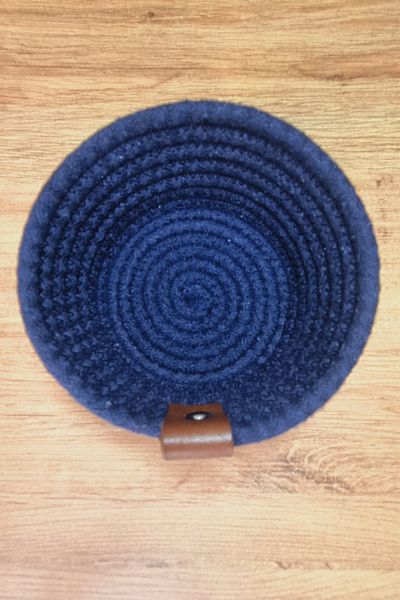MKY 2Li Mini Basket Handmade Cotton String Organizer for Jewellery and Keys, Key Bowl, Organizer