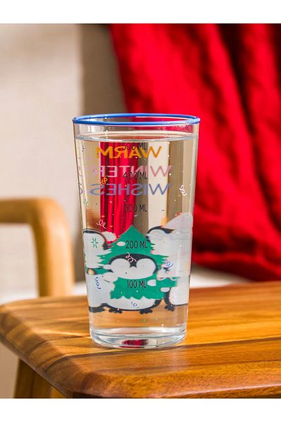 LC Waikiki Mixed Christmas Themed Glass Cup 500 ml