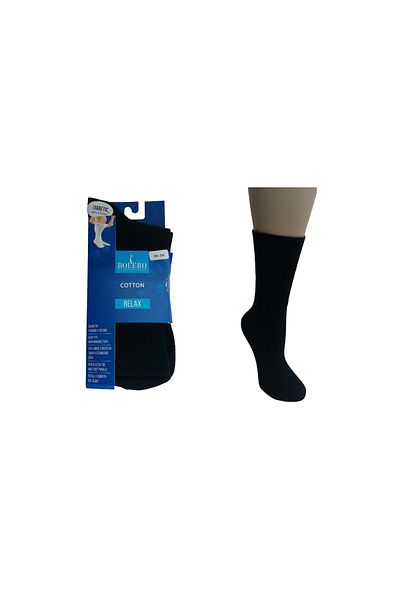 Bolero ȘOSETE DE FEMEI DIABETICE DIN BUMBAC NEGRU ELASTIC CONFOR