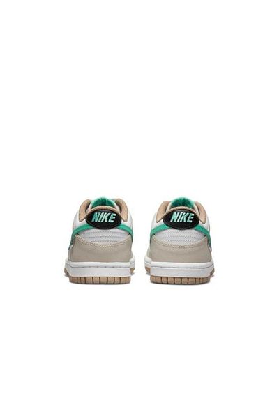Nike Dunk Low Women's Split Seam Shoes - White, Tan and Mint