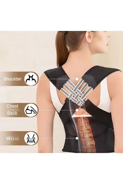 Ankaflex Back Corset Posture Corrector Anti Humpback Shoulder Belt Collarbone Spine Support Strap