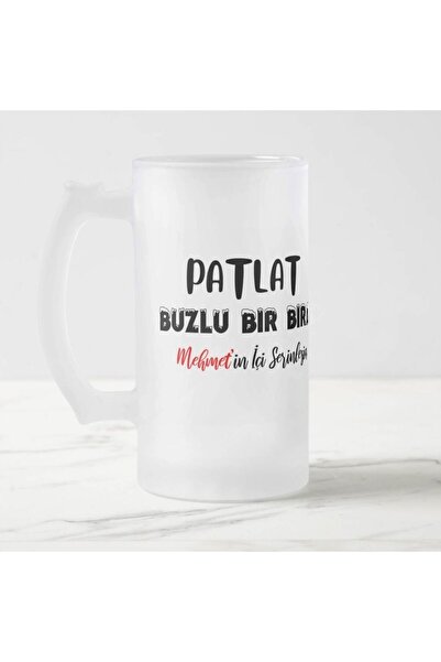 Marjinal Hediyelik Özel Tasarım Buzlu Bira Bardağı