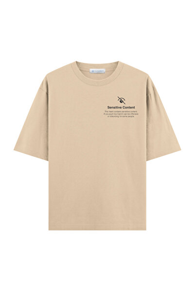 COUTLINER Tricou supradimensionat cu conținut sensibil (Extra!) Croială largă)