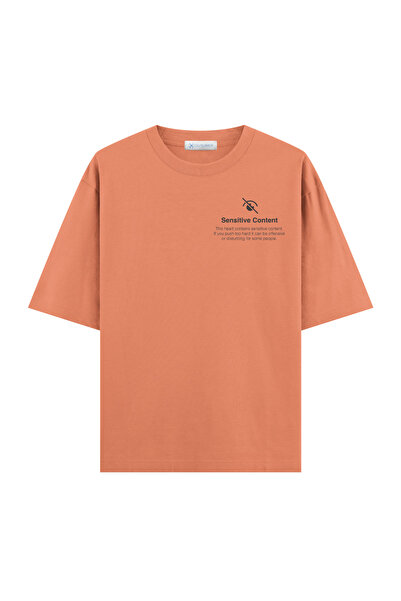 COUTLINER Tricou supradimensionat cu conținut sensibil (Extra!) Croială largă)