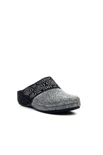 BENTO 10911 Women's Stoned Feta Heel Closed Slippers