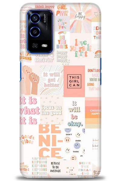 MRCİLETİSİM Oppo A55 Case Hd Printed Case - This Girl Can