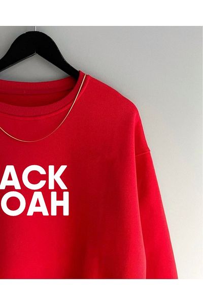 Butik 3 Thread Yarn Redjacknoah Printed Crew Neck Sweatshirt