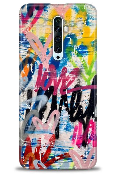 MRCİLETİSİM Oppo Reno 2Z Case Hd Printed Case - Lovee