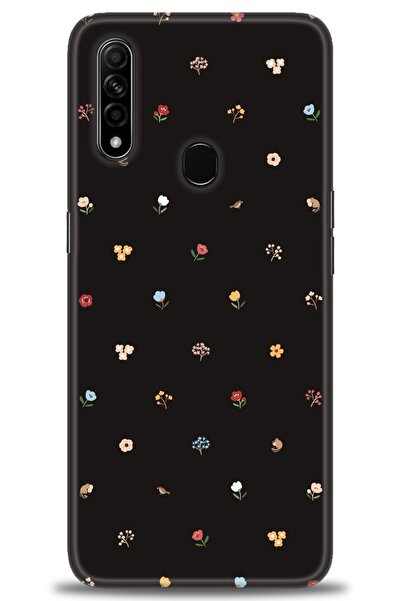 MRCİLETİSİM Oppo A31 Kılıf HD Baskılı Kılıf - Flower + Tam Ekran Koruyucu