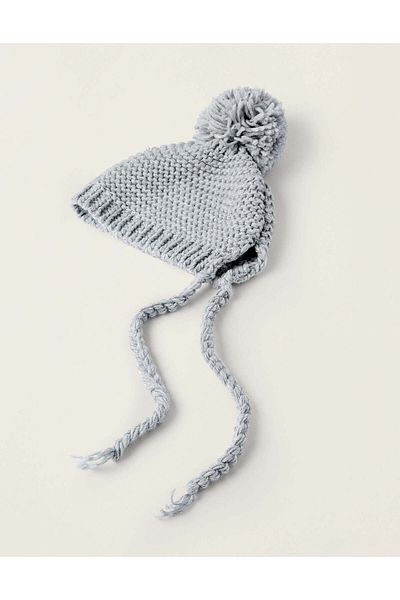 Ziddy BEANIE KNITTED L GREY MGE