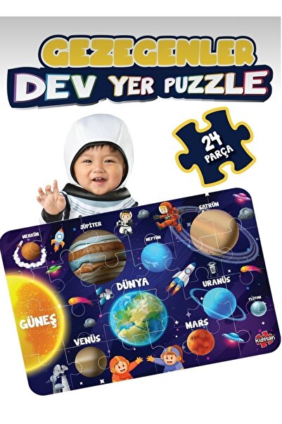 Gezegenler Dev Yer Puzzle 50*70 cm 24 Parça