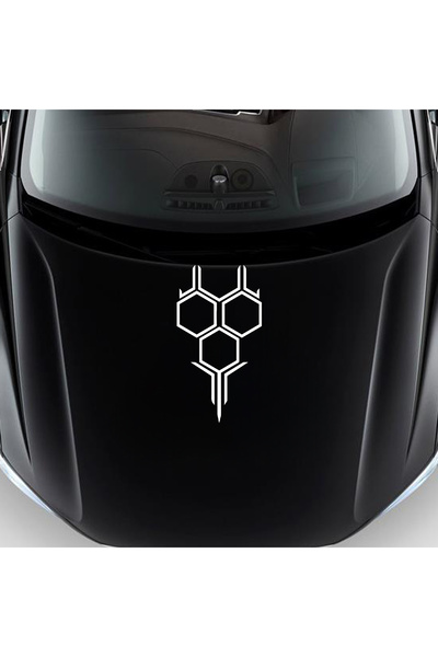 Sönmez Dijital Bal Peteği Sticker- Kaput Sticker - Oto Sticker - Araba Sticke...