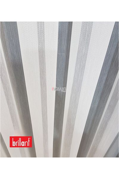 Brillant Don'T Want to Iron Heavy Duty Grammage Non-Crease Fish Back Pattern 1/3 Tight Pleated Tulle Curtain