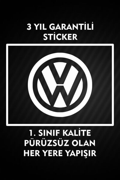 3M Wolkswagen Sticker Araç Etiket Araba