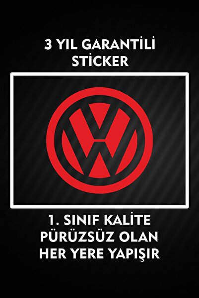 3M Wolkswagen Sticker Araç Etiket Araba
