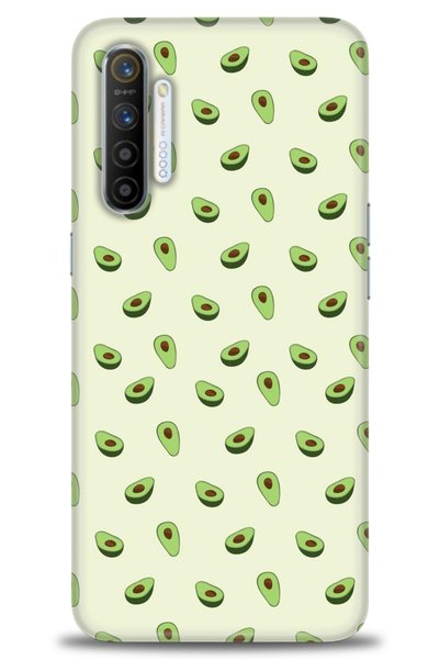 MRCİLETİSİM Realme Xt Case Hd Printed Case - Tiny Avocados + Full Screen Prot...