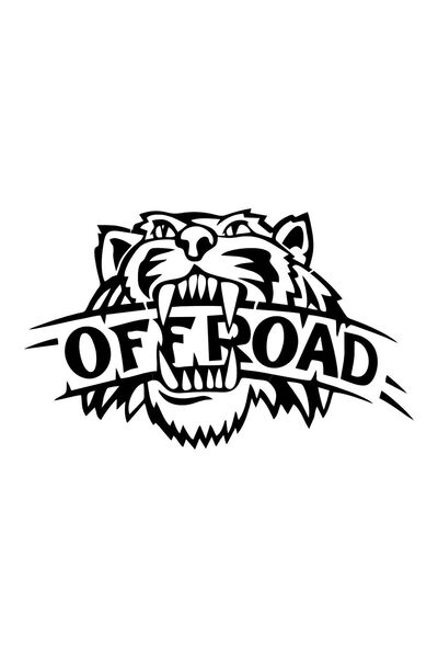 3M Off Roada Kaplan Logo Sticker Araç Etiket Araba