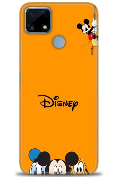 Realme C25s Kılıf HD Baskılı Kılıf - Turuncu Disney