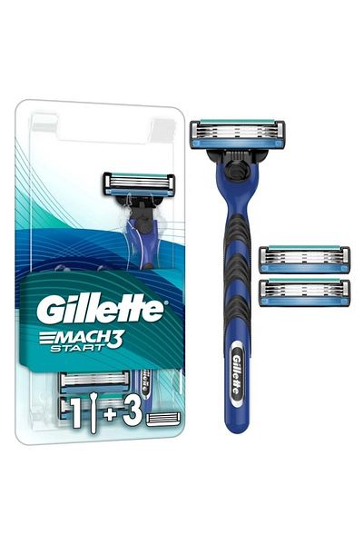 Gillette Mach3 Sport Shaver + 3 Replacement Razor Blades