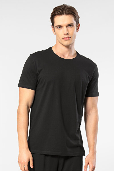 Cacharel Men's Crew Neck T-Shirt 2169/Black