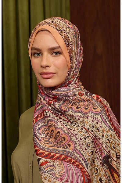 İpekhan New Collection Soft Shawl Salmon Red 3047-02