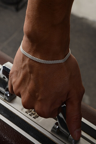 Ricco Jewellery 925 Ayar Gümüş Old Money Hasır Bileklik • Made In Italy • Luxury Silver