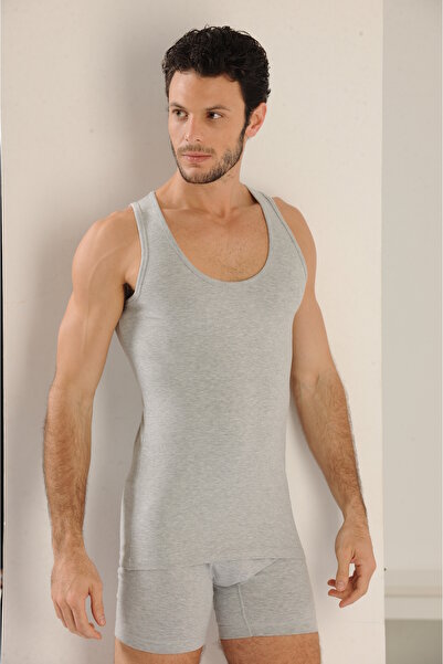 MODA Μαλακό βαμβακερό και ελαστικό ύφασμα ανδρικά λευκά εσώρουχα με λουράκια