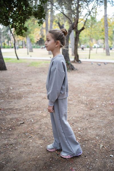 Dage Kids Children's Tracksuit Set with Wide Leg Detail - Stylish and Comfortable Double Set