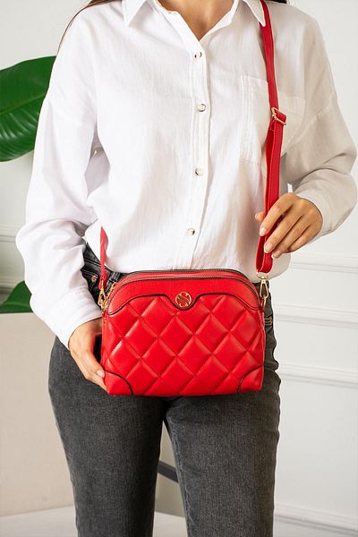 H&D COLLECTİON Geantă de umăr și crossbody cu 4 compartimente, căptușită cu curea lungă reglabilă 1267