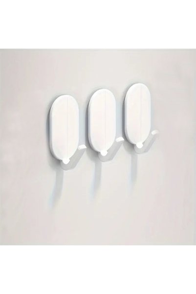 Generic Brand Strong Self Adhesive Wall Hooks / Hangers (Set of 3)