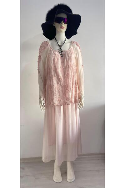 Tuana Leather İtalyan İpek Elbise