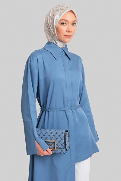 Armine Asimetrik Tunik 24y4015 Indigo