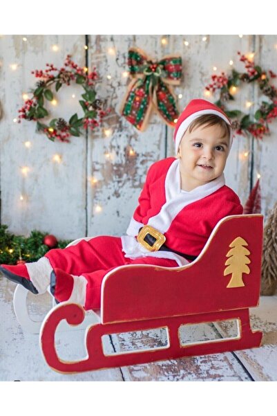 Genel Markalar Pembecin Chiristmas Yılbaşı Noel Baba Erkek Çocuk Kostüm Takım