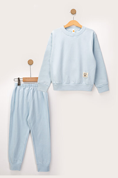 MUTTİ Basic Embroidered 2 Thread Crew Neck Εποχιακή παιδική φόρμα