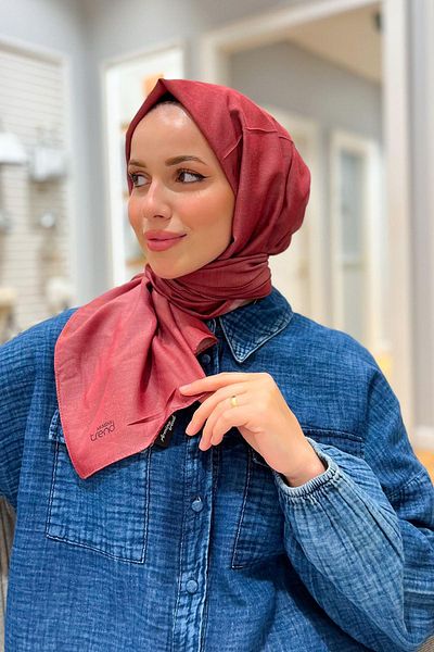 Armine Solid Color, Cotton Seher Shawl - Set of 3 - Cherry, Black, Brown