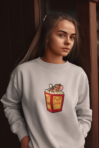SUNFREE ΦΟΥΤΕΡΦΟΥΤΕΡ POPCORN JERRY PRINTED OVERSIZE ΒΑΜΒΑΚΙ
