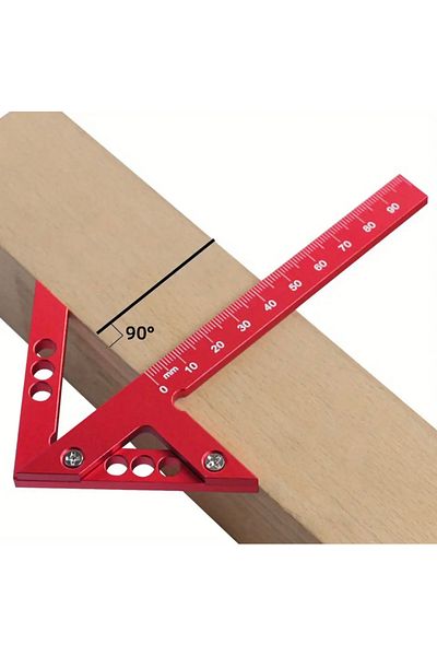 BGA Carpenter Miter Ruler Protractor Right Angle Triangular Ruler