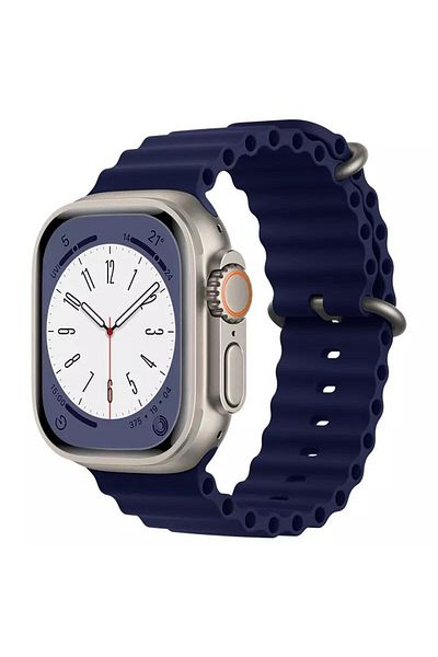 PSGT حلقة حبل متوافقة مع ساعة Apple مقاس 42 مم - 46 مم Ocean Series 10 - 42 مم Series 10