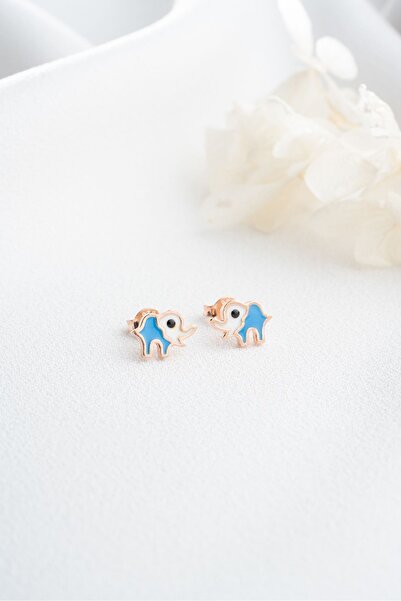 MIDDLEMIST 925 Ayar Gümüş Minik Fil Çivili Küpe