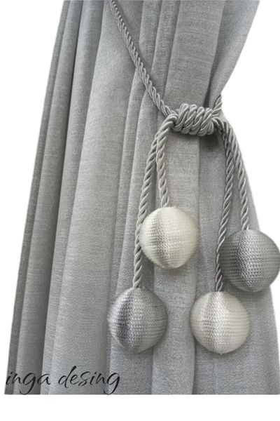 inga desing Double Breasted Cornice Tactical Binding with Four Balls Rope Cord