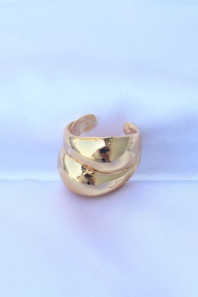 Skygo Brass Gold Color Adjustable Drop Ring