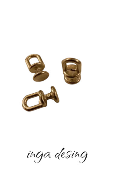 inga desing Revizuire metalică - Metal transparent - Inel coronar metalic - Buton de cortină metalic (50 bucăți)