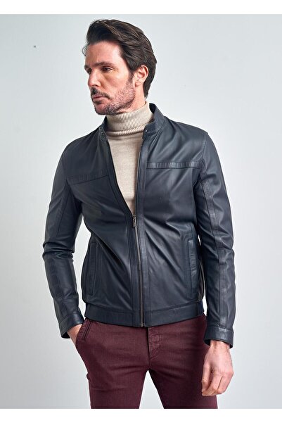 Pierre Cardin Martin Klasik Stil Erkek Gerçek Deri Ceket Fermuarli %100 Hakik...