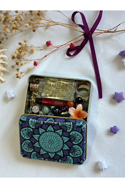 J&M jaco&Me Mandala4 Desenli hediyelik metal kutu#sabun kutusu#anahtarlık kut...