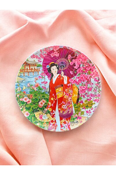 unique florya Duvar Tabağı Dekoratif Duvar Süsü Kedi Köpek Desenli 26cm El Yapımı Hayvan Sevgisi Tablosu