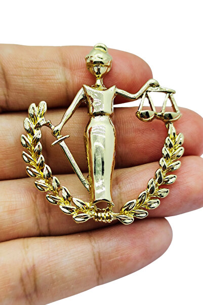 BB Adalet Tanrıçası Temalı Broş